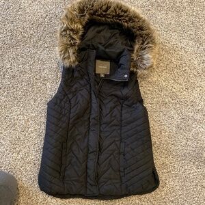 Faux Fur Hooded Vest